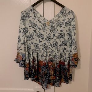 Floral Babydoll Blouse